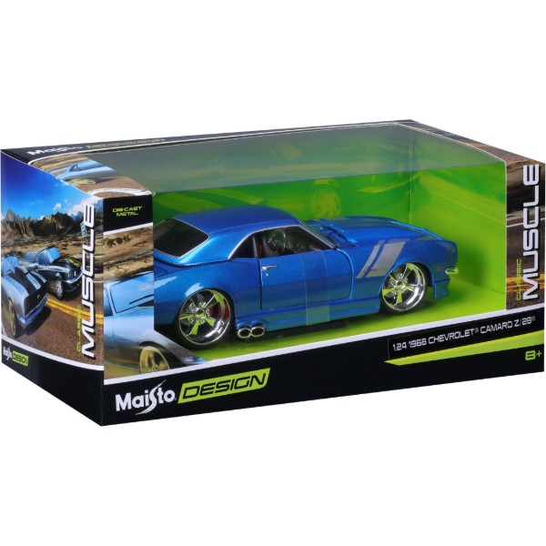 Фото - Колекційна машинка 1:24 Maisto 1968 Chevrolet Camaro Z/28 (32508 blue)